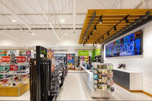 Sphere Design and Architecture Retail Interiors Kingsmead Shoes Springfield Modern Industrial Outlet store