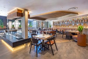 Sphere Design and Architecture Retail Food and Beverage Interiors Butcher Boys Kyalami Mushroom Farm Retail Centre Upper level dining area